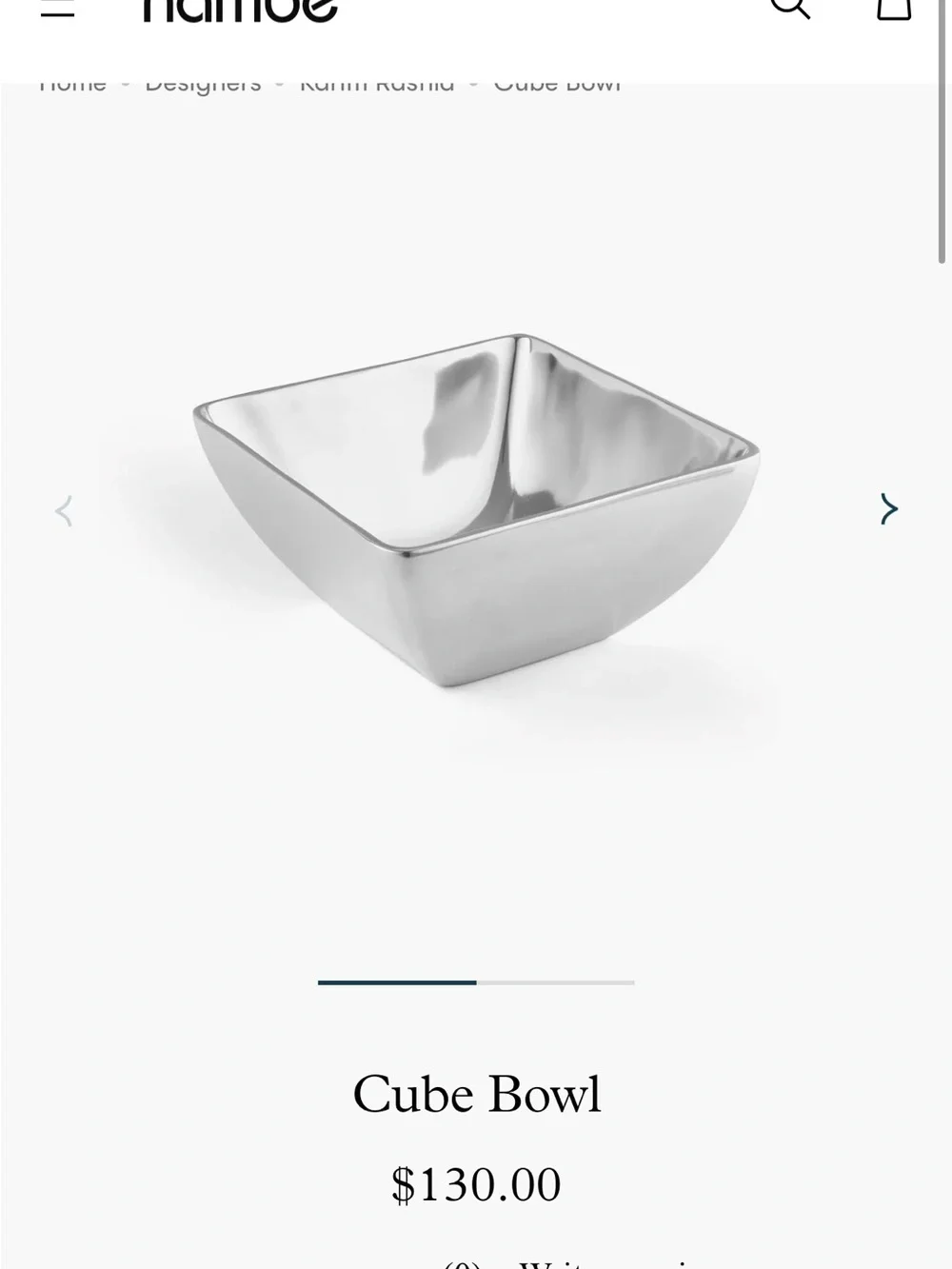 Nambe Cube Bowl
